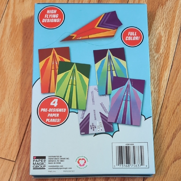 Studio Colorful Paper Airplane Valentines - Picture 2 of 2
